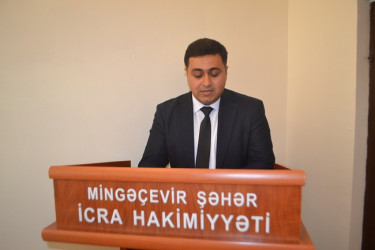 5 oktyabr Beynəlxalq Müəllim Günü münasibəti ilə Mingəçevir şəhər İcra Hakimiyyətinin başçısı İlham İsmayılov təhsil işçiləri ilə görüşüb.