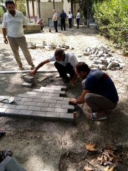 zərbaycan Respublikasının Milli Qəhrəmanı Şəhid Natiq Qasımovun adına yaradılacaq parkda abadlıq -quruculuq işlərinə başlanmışdır.