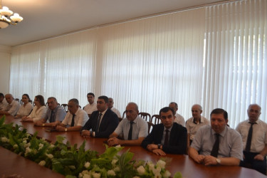 MİNGƏÇEVİRDƏ AZƏRBAYCAN MİLLİ MƏTBUATININ 150 İLLİK YUBİLEYİ MÜNASİBƏTİ İLƏ TƏDBİR KEÇİRİLİB