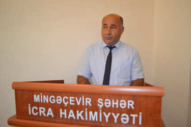 23 sentyabr tarixində Mingəçevir Şəhər İcra Hakimiyyəti başçısı yanında Şuranın növbəti iclası keçirilib.