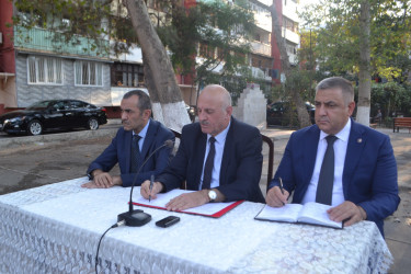 Avqustun 21-də Mingəçevir şəhər İcra Hakimiyyətinin başçısı İlham İsmayılovun sakinlərlə növbəti səyyar  görüşü  oldu