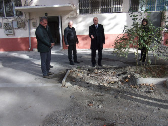 Mingəçevirdə Abadlıq-quruculuq işləri davam edir. Məhəllələrə baxış keçirildi