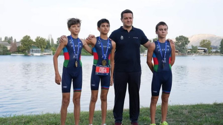Mingəçevir şəhərində triatlon üzrə Azərbaycan çempionatı keçirilib