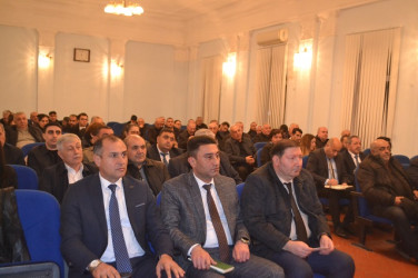 Noyabrın 25-də Mingəçevir şəhər İcra Hakimiyyətinin başçısı İlham İsmayılovun vətəndaşlarla növbəti səyyar görüşü keçirilib.
