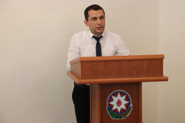 27.08.2025-ci il tarixdə “Su ehtiyatlarının qorunması istiqamətində nəzarətin gücləndirilməsi, onlardan səmərəli və qənaətlə istifadə olunmasında istehlakçıların  iştirakının təşviqi” mövzusunda tədbir keçirilmişdir.