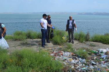 Mingəçevirdə  su hövzələrinin ətrafında təmizlik aksiyası keçirilib.