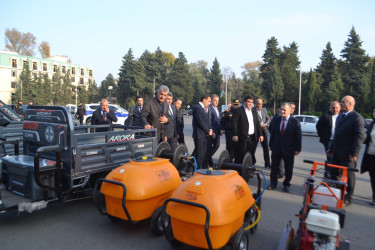 Mingəçevir şəhəri üçün alınmış yeni texnikalar ictimayyətə təqdim olundu