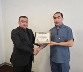 Mingəçevir Şəhər Mərkəzi Xəstəxanasında Aprel döyüşlərinin ildönümü ilə əlaqədar anım tədbiri keçirilib.