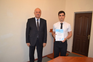 Mingəçevir İcra Hakimiyyətində növbəti  könüllülərə sertifikatlar verildi
