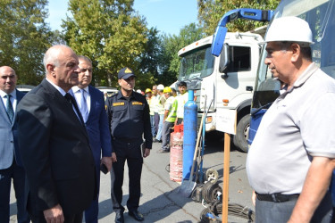 Mingəçevir şəhərində mülki müdafiə məşqi keçirilib