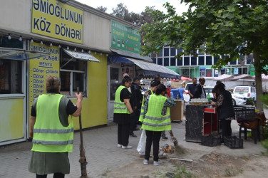 Mingəçevirdə qanunsuz küçə ticarətinə qarşı reyd keçirilib.