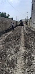 Mingəçevir şəhərinin daxili yollarının təmiri davam edir.