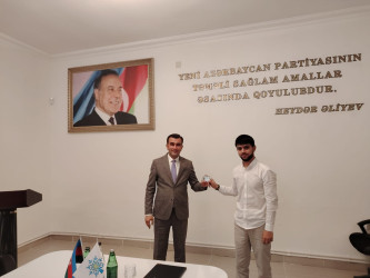 11 Sentyabr 2025 ci il tarixdə YAP Mingəçevir şəhər təşkilatında Yeni Azərbaycan Partiyasına yeni üzv seçilən gənclərlə görüş keçirilmişdir.