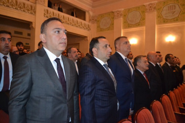 Mingəçevir Dövlət Dram Teatrında Mingəçevir şəhərinin 77 illiyi münasibətilə tədbir keçirildi