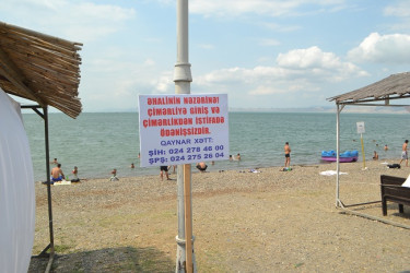 Mingəçevir Su anbarındakı çimərliklərdə reydlər keçirilmişdir.