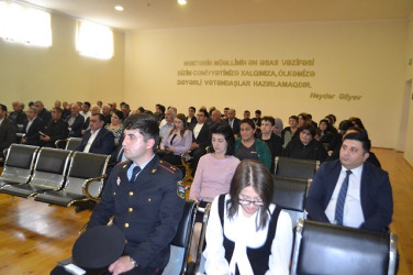 Mingəçevir şəhər İcra Hakimiyyətinin başçısı İlham İsmayılovun sakinlərlə növbəti səyyar görüşü may  ayının 8-də keçirilib