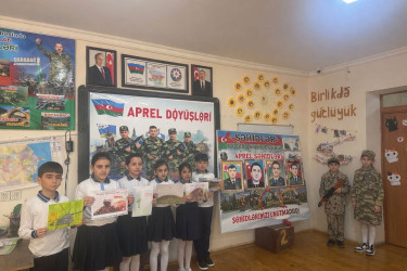 R.Mirabov adına 7 saylı tam orta məktəbdə  Aprel döyüşlərinə həsr olunmuş kompozisiya təşkil edilmişdir.