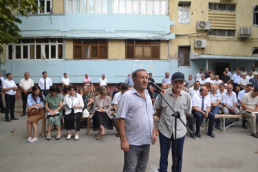 Avqustun 20-də Mingəçevir şəhər İcra Hakimiyyətinin başçısı İlham İsmayılovun vətəndaşlarla növbəti səyyar görüşü keçirilib.