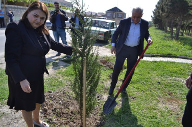 Aprel ayının 18 də “Yaşıl dünya naminə həmrəylik İli” çərçivəsində Ağacəkmə aksiyası keçirildi