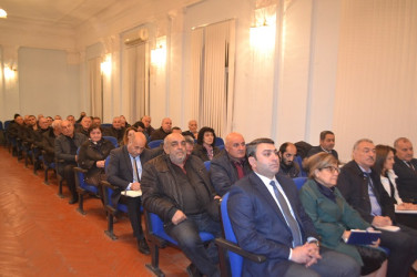 Noyabrın 25-də Mingəçevir şəhər İcra Hakimiyyətinin başçısı İlham İsmayılovun vətəndaşlarla növbəti səyyar görüşü keçirilib.