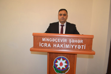 17 iyun tarixində Mingəçevir Şəhər İcra Hakimiyyəti başçısı yanında Şuranın növbəti iclası keçirilib.