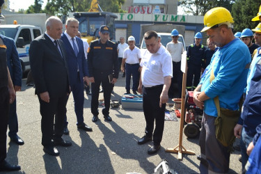 Mingəçevir şəhərində mülki müdafiə məşqi keçirilib