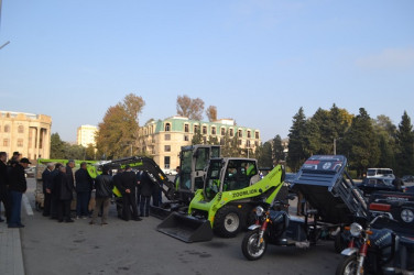 Mingəçevir şəhəri üçün alınmış yeni texnikalar ictimayyətə təqdim olundu