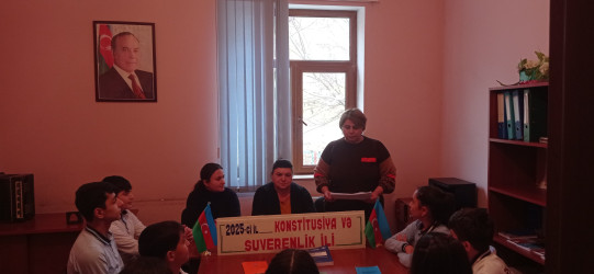 "Ümummilli lider Heydər Əliyev müstəqil Azərbaycan Konstitusiyasının müəllifidir" başlığı altında dəyirmi masa keçirilmişdir.