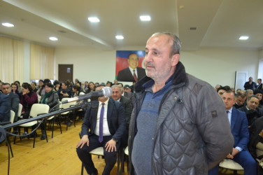Mingəçevir şəhər İcra Hakimiyyətinin başçısı İlham İsmayılovun vətəndaşlarla növbəti səyyar görüşü fevral ayının 19-da  keçirilib.