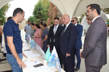 05 sentyabr 2025-ci il tarixində Mingəçevirdə növbəti əmək yarmarkası keçirilib