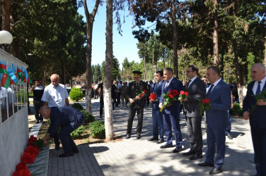 Mingəçevirdə Milli Qəhrəman Natiq Səlim oğlu Qasımovun xatirəsinə həsr olunmuş tədbir keçirilib