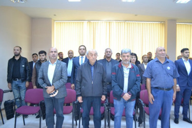 Sentyabrın 19-da “20 sentyabr Dövlət Suverenliyi günü”  münasibətilə Mingəçevir şəhər İcra Hakimiyyəti və YAP şəhər təşkilatı birgə  elmi-nəzəri konfrans keçirib.