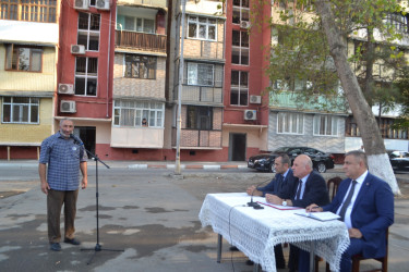 Avqustun 21-də Mingəçevir şəhər İcra Hakimiyyətinin başçısı İlham İsmayılovun sakinlərlə növbəti səyyar  görüşü  oldu