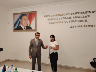 11 Sentyabr 2025 ci il tarixdə YAP Mingəçevir şəhər təşkilatında Yeni Azərbaycan Partiyasına yeni üzv seçilən gənclərlə görüş keçirilmişdir.