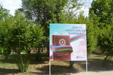 2025-ci ilin "Konstitusiya və Süverenıik ili" elan edilməsi ilə əlaqədar olaraq Mingəçevirdə tədbirlər davam edir