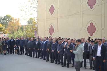 8 Noyabr Zəfər Günü münasibəti ilə Mingəçevirdə Azərbaycanın Milli Qəhrəmanı Natiq Qasımovun xatirəsinə yaradılmış parkın açılış mərasimi keçirilib.