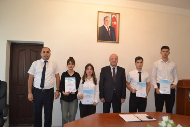 Mingəçevir İcra Hakimiyyətində növbəti  könüllülərə sertifikatlar verildi