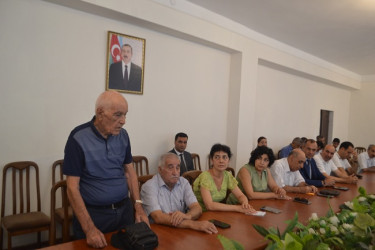 MİNGƏÇEVİRDƏ AZƏRBAYCAN MİLLİ MƏTBUATININ 150 İLLİK YUBİLEYİ MÜNASİBƏTİ İLƏ TƏDBİR KEÇİRİLİB