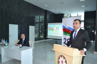 AZƏRBAYCANIN DÖVLƏT MÜSTƏQİLLİYİ ƏBƏDİDİR  28 may - Müstəqillik günü münasibətilə Mingəçevir şəhər İcra Hakimiyyəti və YAP şəhər təşkilatı birgə  konfrans keçirib