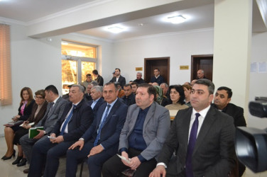 Mingəçevir şəhər İcra Hakimiyyətinin başçısı İlham İsmayılovun vətəndaşlarla növbəti səyyar görüşü mart ayının 18-də keçirilib.