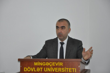 Oktyabrın 24 -də Mingəçevir Dövlət Universitetində  “Məişət zorakılığına qarşı hamılıqla mübarizə aparaq” mövzusunda elmi-praktiki seminar keçirilib.