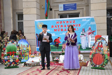 Novruz bayramı ilə əlaqədar Mingəçevir şəhərinin ayrı-ayrı müəssisələrində bayram tədbirləri keçirilir.