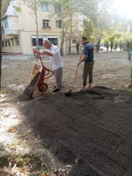 zərbaycan Respublikasının Milli Qəhrəmanı Şəhid Natiq Qasımovun adına yaradılacaq parkda abadlıq -quruculuq işlərinə başlanmışdır.