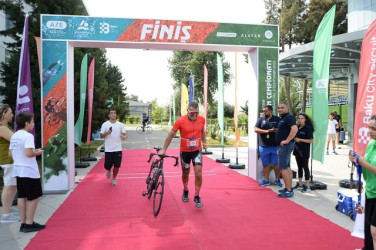 Mingəçevir şəhərində triatlon üzrə Azərbaycan çempionatı keçirilib