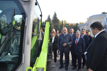 Mingəçevir şəhəri üçün alınmış yeni texnikalar ictimayyətə təqdim olundu