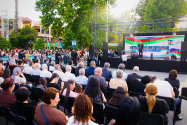 Mingəçevir şəhərində bayram konserti təşkil edilib.