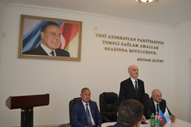 08.08.2025-ci il tarixd' Azərbaycan Ağsaqqallar Şurasının Mingəçevir şəhər şöbəsinin  hesabat yığıncağı keçirilib