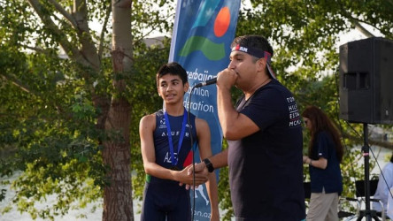 Mingəçevir şəhərində triatlon üzrə Azərbaycan çempionatı keçirilib