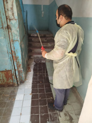 Mingəçevir Dezinfeksiya Stansiyasının əməkdaşları ilanlara qarşı profilaktik tədbirlər görmüşlər