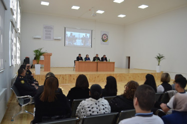 29.10.2024-cü il tarixdə     Mingəçevir şəhər 17 saylı tam orta məktəbdə “Narkomaniyaya yox deyək” mövzusunda maarifləndirici tədbir keçirilib.